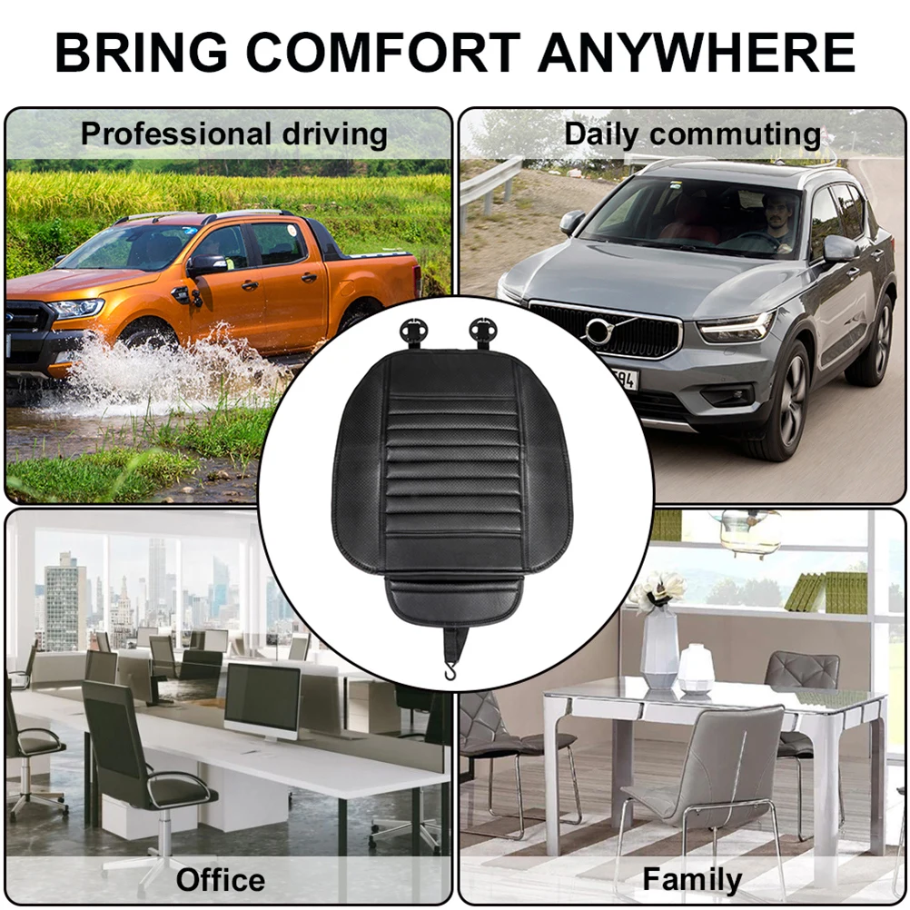 

Car Front Seat Cushions for Driver Black Auto Covers Protective Cars Waterproof Protector