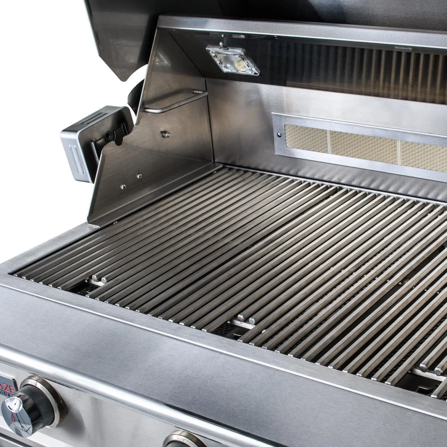 Professional 44-Inch Built-In Outdoor Kitchen BBQ Grill, 4-Burner Natural Gas NG with Rear Infrared Burner, Stainless Steel, Ideal for Outdoor Cooking & Entertaining