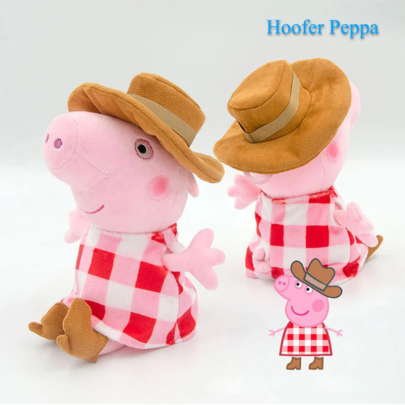 19 CM Peppa giocattoli di peluche serie di carriera bambola animale del fumetto Chef Diver Dottore Star gioco di ruolo bambole di pezza morbide regalo di compleanno per bambini