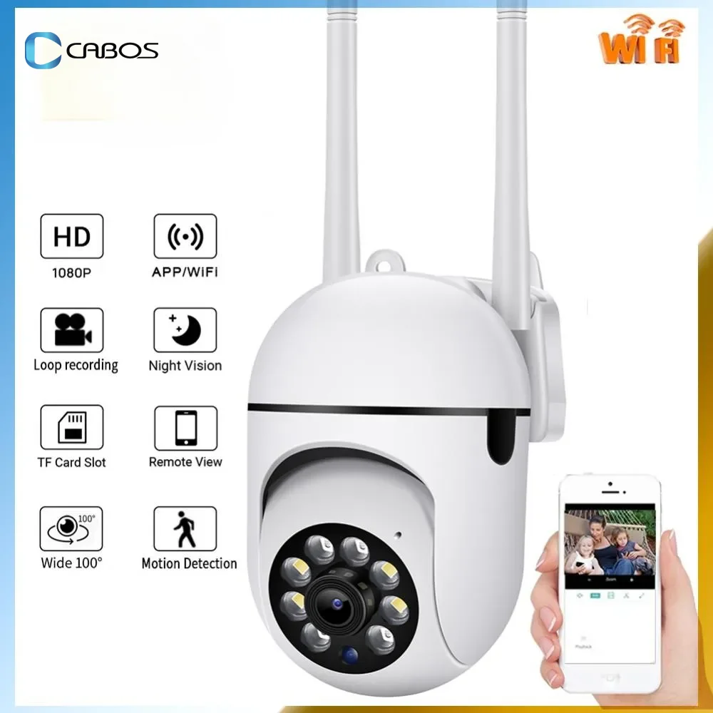 

1080P PTZ WIFI IP Camera Audio CCTV Surveillance 4X Zoom Night Full Color Wireless Waterproof H.264 Audio Security