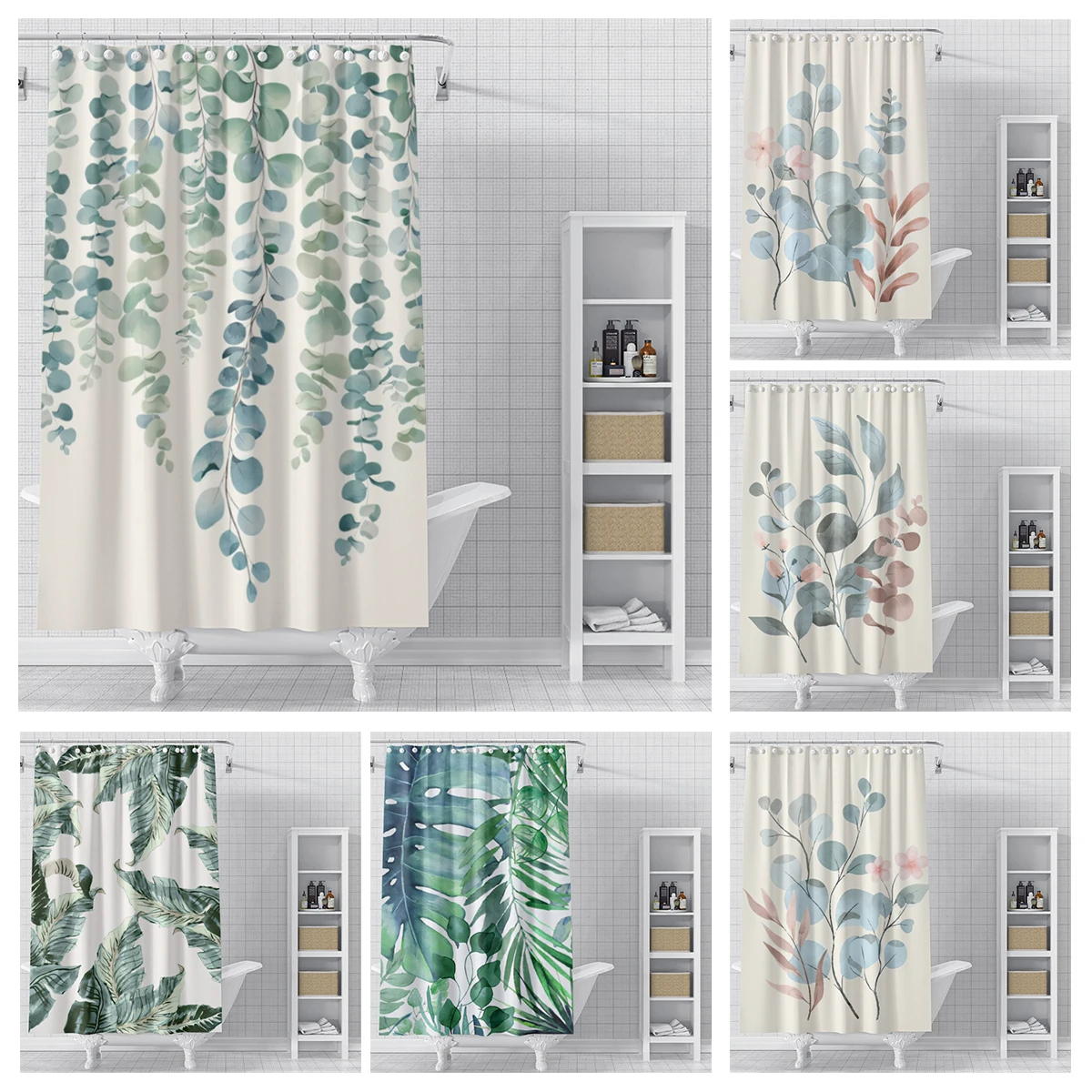 Home shower curtains for bathroom waterproof fabric Modern Nordic style bathroom curtain 180x200 240x180 cute dog funny