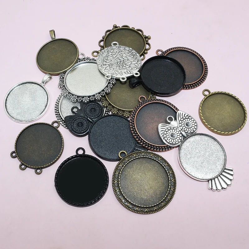 

5 шт., 30 мм, внутренний размер, цветок, сова, несколько стилей, кулон, кабошоны, пустая основа, безель, лоток, аксессуары для изготовления ювелирных изделий своими руками