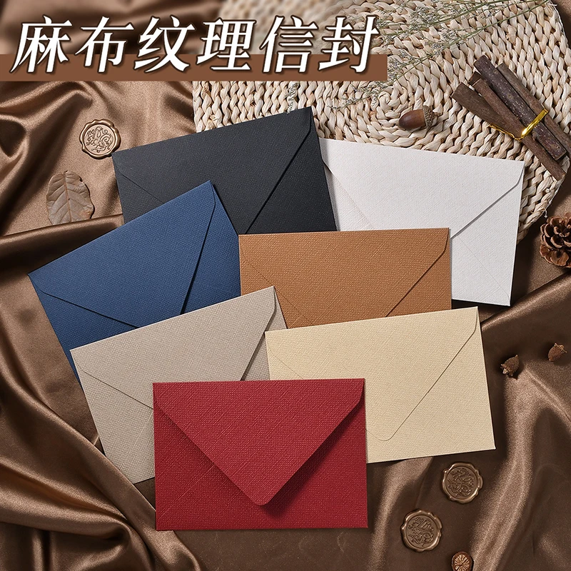 20/50pcs Texture 16.2x11.4cm Envelopes for Wedding Invitations Business High-grade 250g Paper Stationery Supplies Storage Bag