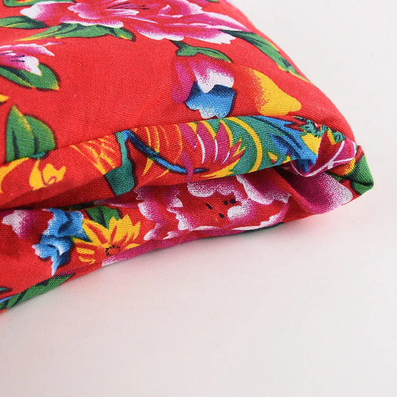 Northeast Big Flower Cloth Headgear Women\'s Winter Cotton Headscarf Hat Ethnic Style Village Girl Warm Ear Protection Bomber Hat