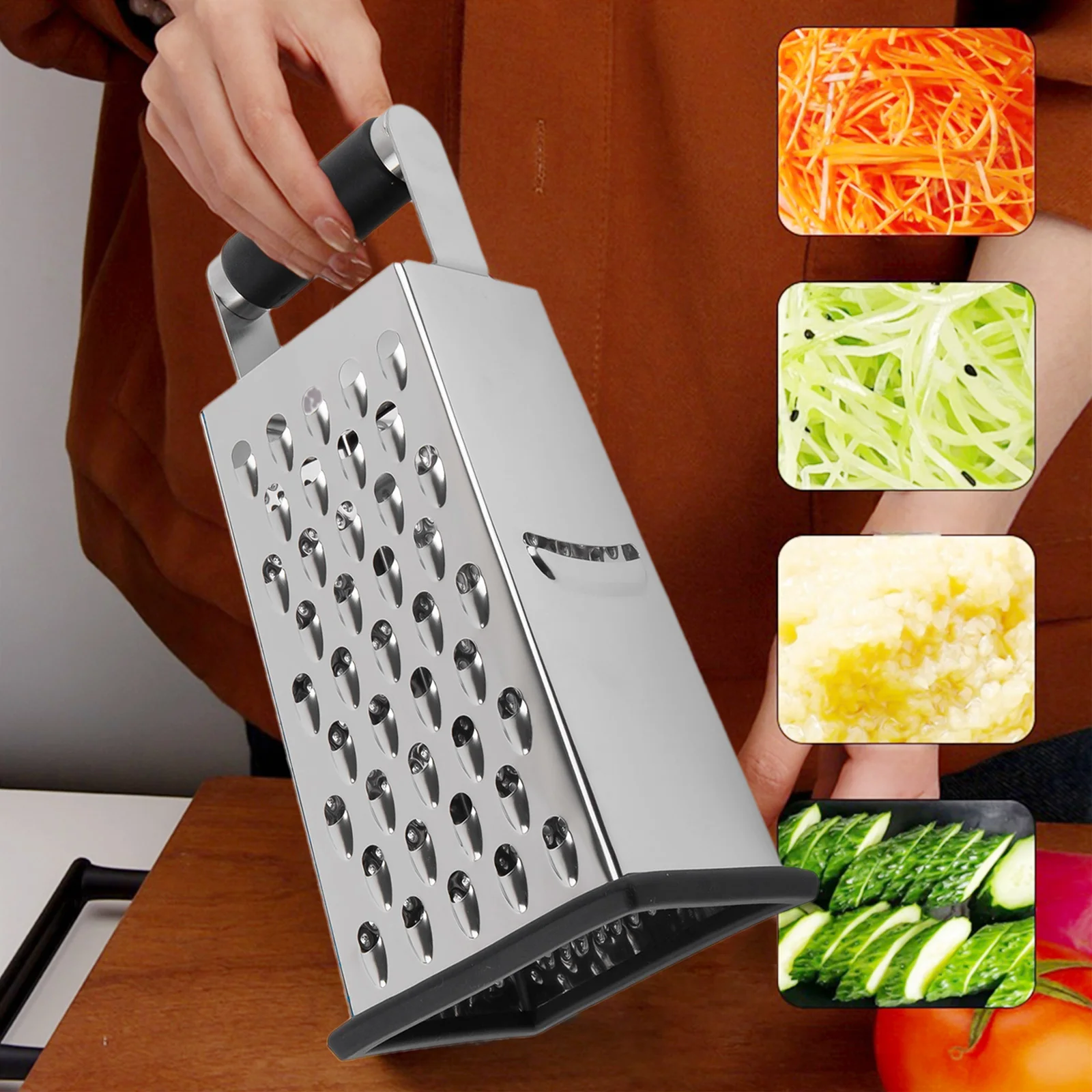 Râpe à 4 faces en acier inoxyd - Cheese Grater Box avis et prix