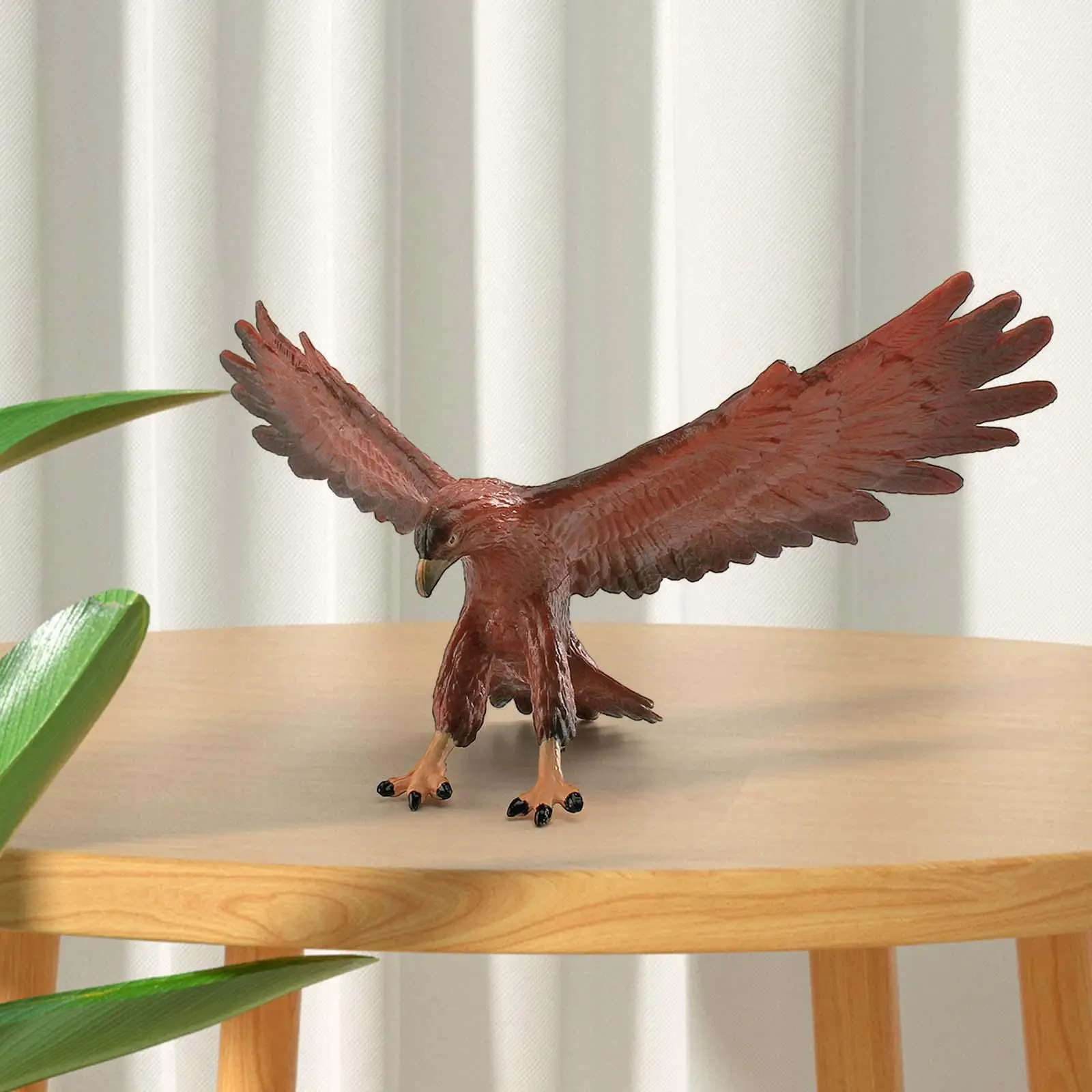 PVC Eagle Statue Model Realistic Bird Animal Decor Collectible Figurines Educational Toy for Living Room Desk