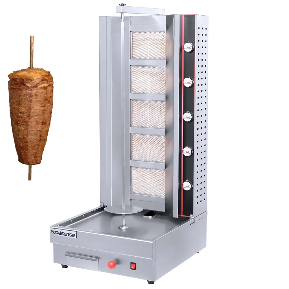 Commercial Doner Kebab Machine, Gas Chicken Meat Shawarma Grill, High Quality Affordable Price, Restaurant Equipment