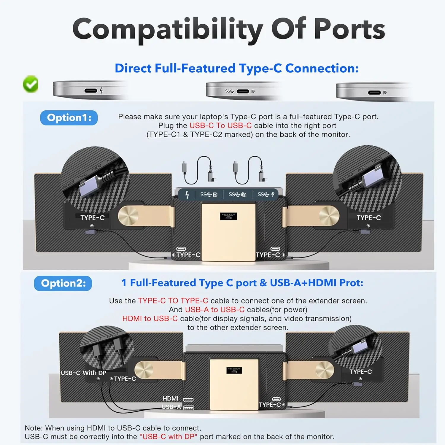 excellent 2025 Foldable Monitors S6 15.6" 1080P FHD Dual Screen Extender Compatible Mac/Windows Laptop Ultra-Portable Screen Spl