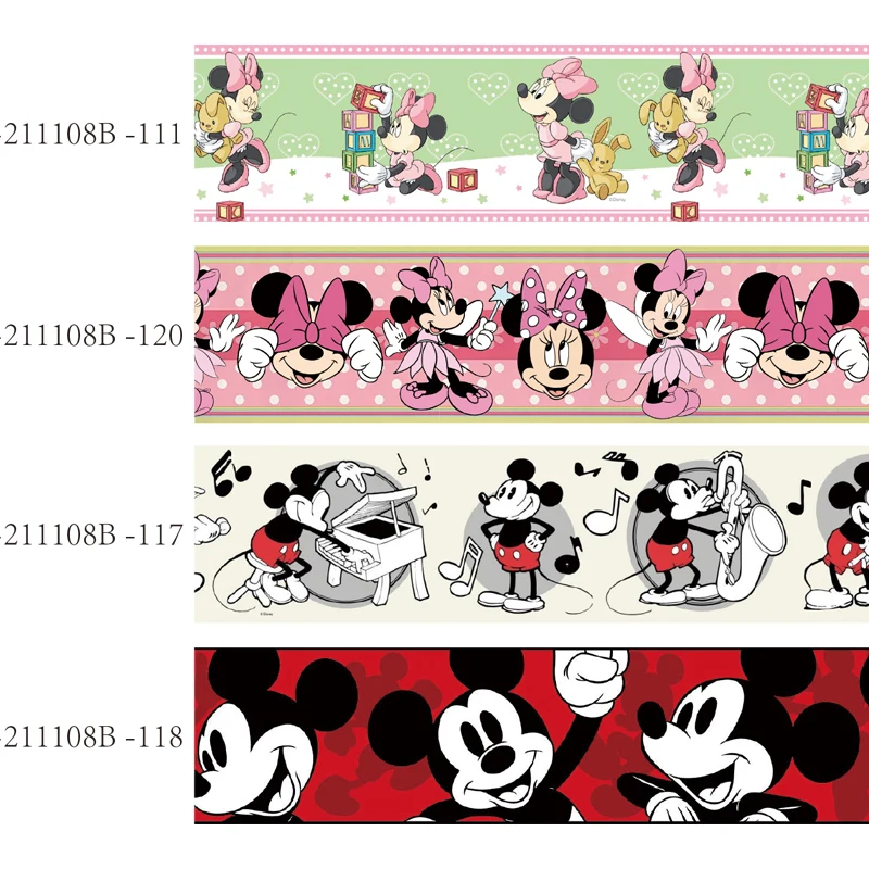 25MM 38MM disney 5yards mickey minnie mouse ribbon for diy craft supplies