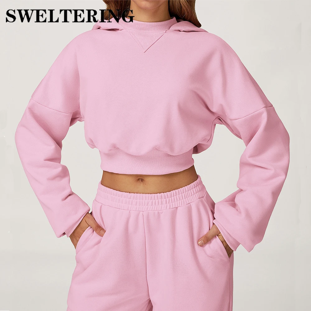 

Women Workout Yoga Long Sleeve Gym Loose Fit Long Sleeve Fitness Sweatshirt Female Running Crop Tops Push Up Sports Shirts