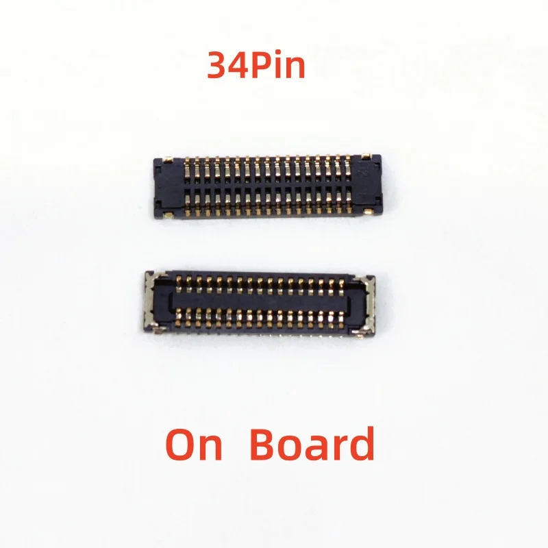 5-10Pcs 34Pin LCD Display Screen Connector MainBoard FPC For Huawei Y7 Pro 2019 Plug On Board