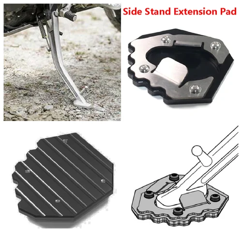 Imagen 1 del producto Ajuste para Triumph Tiger 1200 Pro Explorer Not Rally 2022-2025 soporte lateral para motocicleta Base extensor placa soporte extensión ampliadora