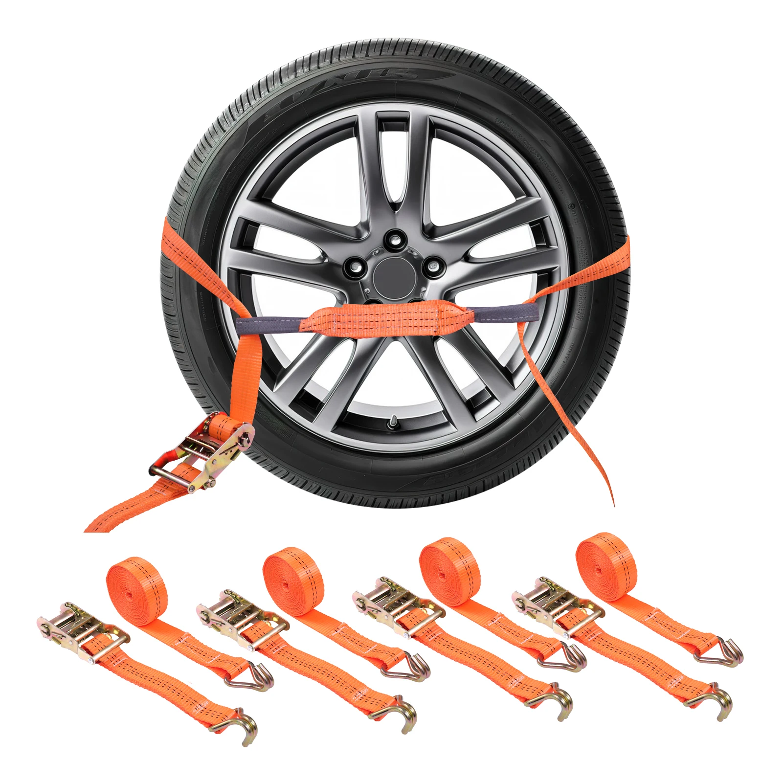 4 قطعة/المجموعة سيارة النقل الإطارات الأشرطة السيارات الإطارات اسئلة التعادل أسفل الأشرطة عدة السيارات عجلة تحديد حزام سيارة سحب حزام لشاحنة سيارة