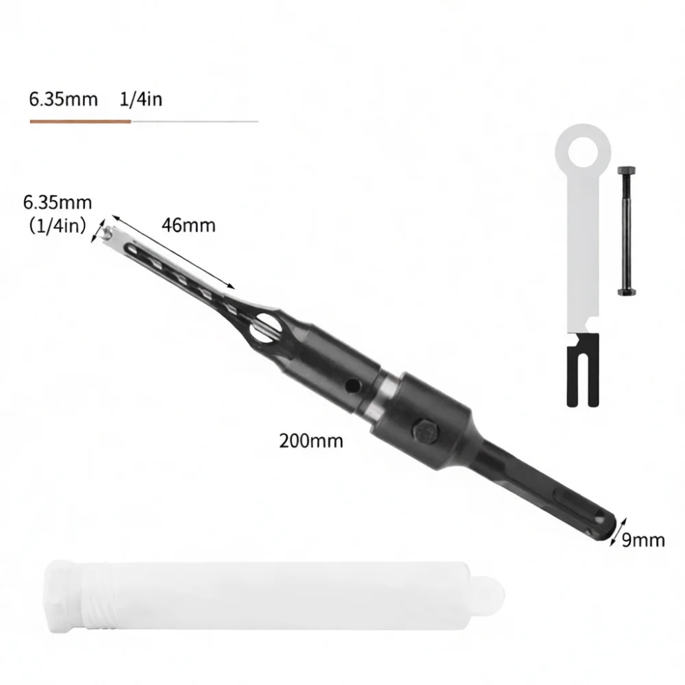 Woodworking Square Hole Drill Bit Mortise Chisel Auger For Electric Hammer Rotary Carpentry Tool Slotting Expansion Bit