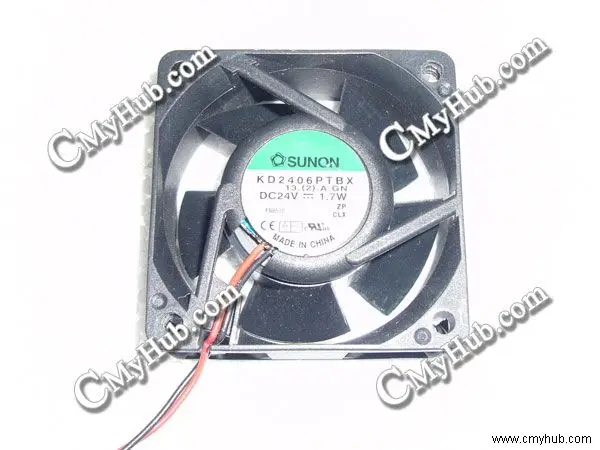 Для SUNON KD2406PTBX 13. (2).A.GN DC24V 1,7 Вт 6025 6 см 60 мм 60x60x25 мм 2-контактный 2-проводной охлаждающий вентилятор KD2406PTBX 13. (2).А.ГН
