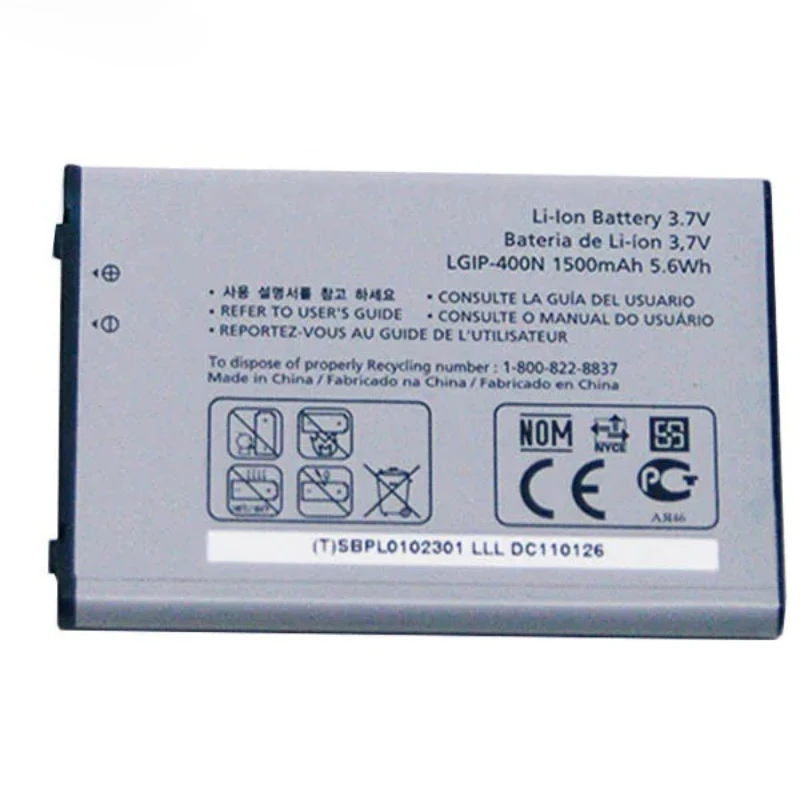 

LGIP-400N Battery For LG GX500 GX200 GD888 GW820 GT500s P500 GT540 GM750 GW620 GW880 1500mAh
