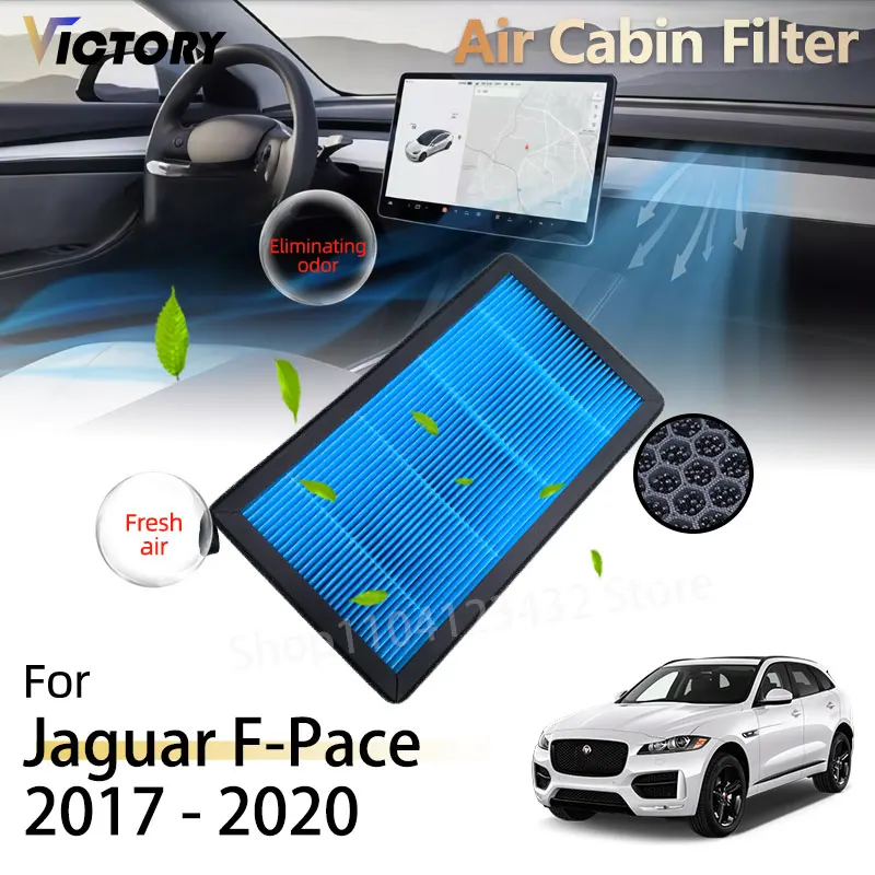 PM2.5 Car Air Cabin Filter For Jaguar F-Pace 2017 - 2020 2019 2018 X761 Accessories 87139-02020 87139-0D010,87139-YZZ16