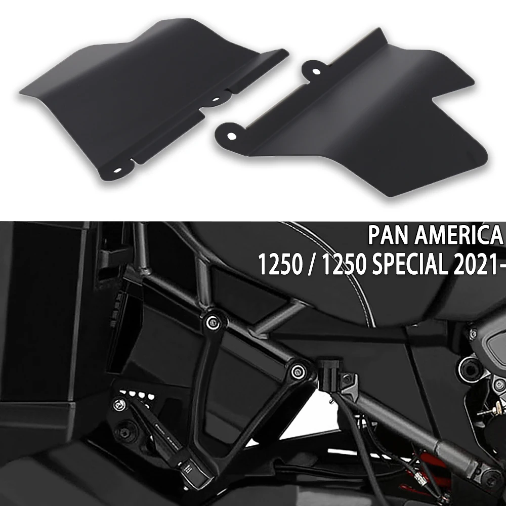 

For Pan America 1250 S Special PA1250 Rear Passenger Footrest Foot Peg Plate Cover Frame Infill Side Panel Protector 2021 2022