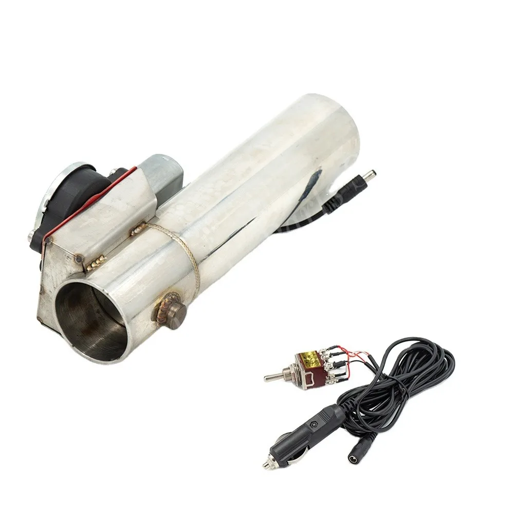 Universal 2 2.25 2.5 3 Inch Electric I-Pipe Exhaust Downpipe Cutout Straight E-Cut Out Valve System with Switch