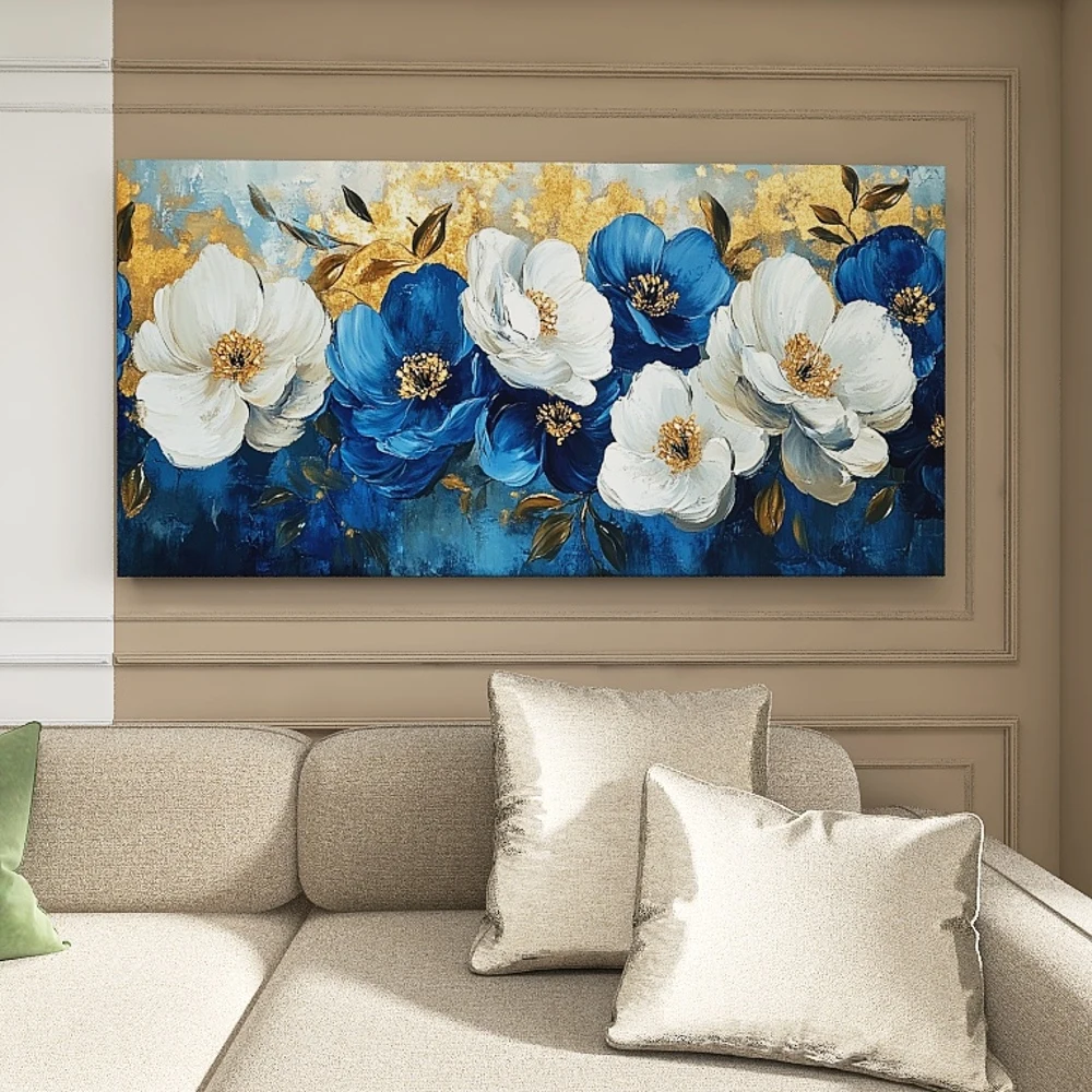 

1.5-Inch Thick Pine Solid Wood Frame, Canvas Wall Art, Birthday Gift Art Wall Painting, Bedroom, Office, Living Room