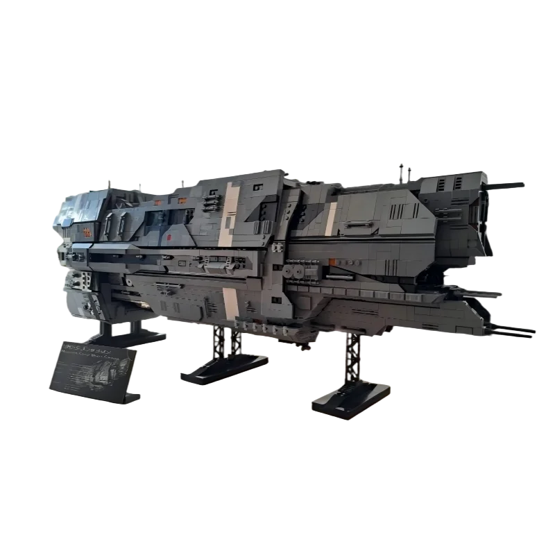 Immagine 7: Ultimate Collection Series MOC Valiant-Class Super-Heavy Cruiser Building Blocks Modello Corazzata Alta difficoltà Mattone Giocattolo Regalo