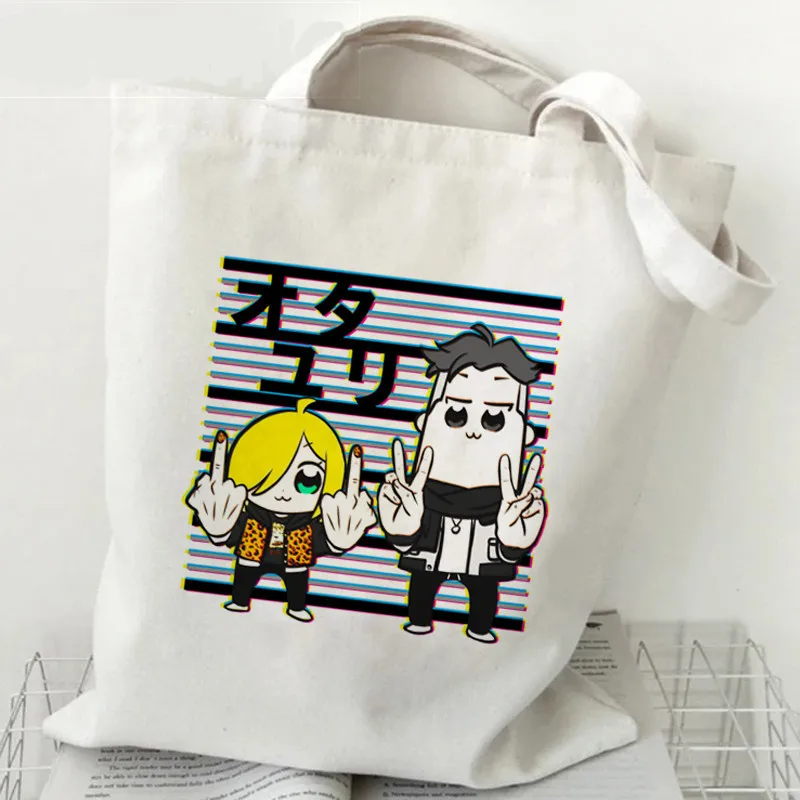 Fashion Yuri on Ice Anime Women\'s Shoulder Bag Casual Tote Eco-friendly Large Capacity Portable Travel Shopping Bag Schoolbag