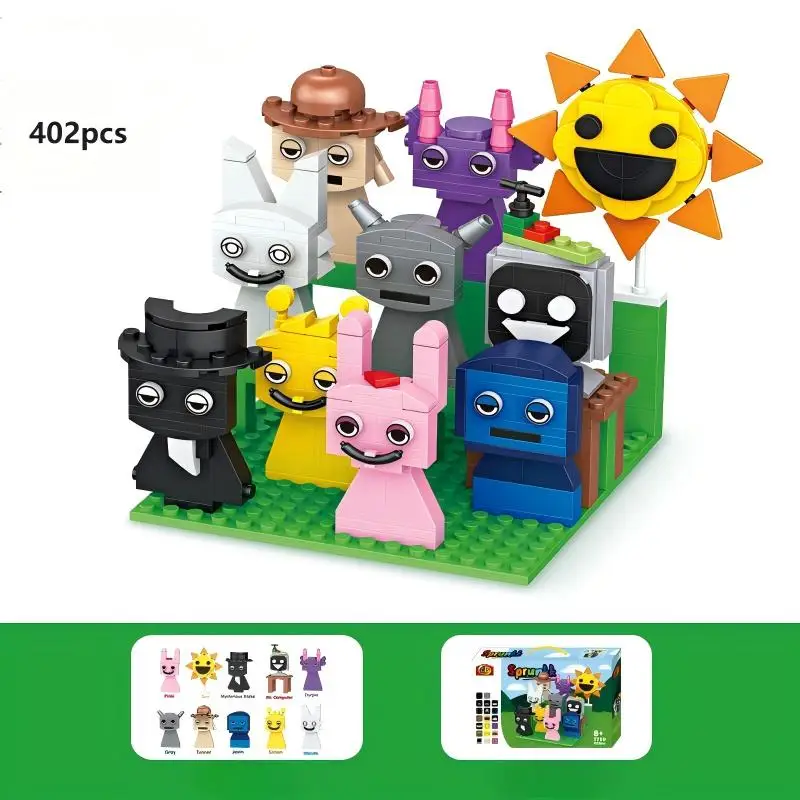 20 en 1 Sprunki jouets ensemble de construction Sprunki figurines d'action jeu de musique rôles blocs de construction de noël cadeau pour et enfants