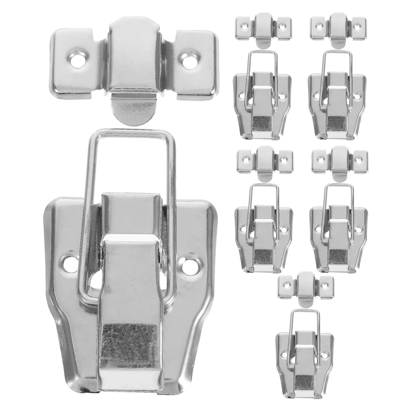 

6Pcs Retro Duckbilled Hasp Latch Metal Lock Buckle for Wooden Case Treasure Chest Jewelry Box Home Decoration Hardware