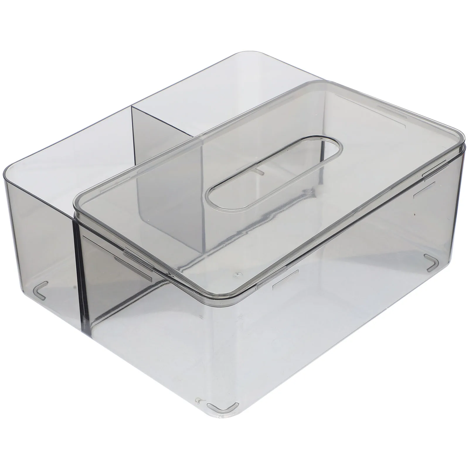 

Tissue Box Holder Transparent Home Storage Box Decorative Napkin Container Bathroom Dispenser Paper Towel Cover Large Size