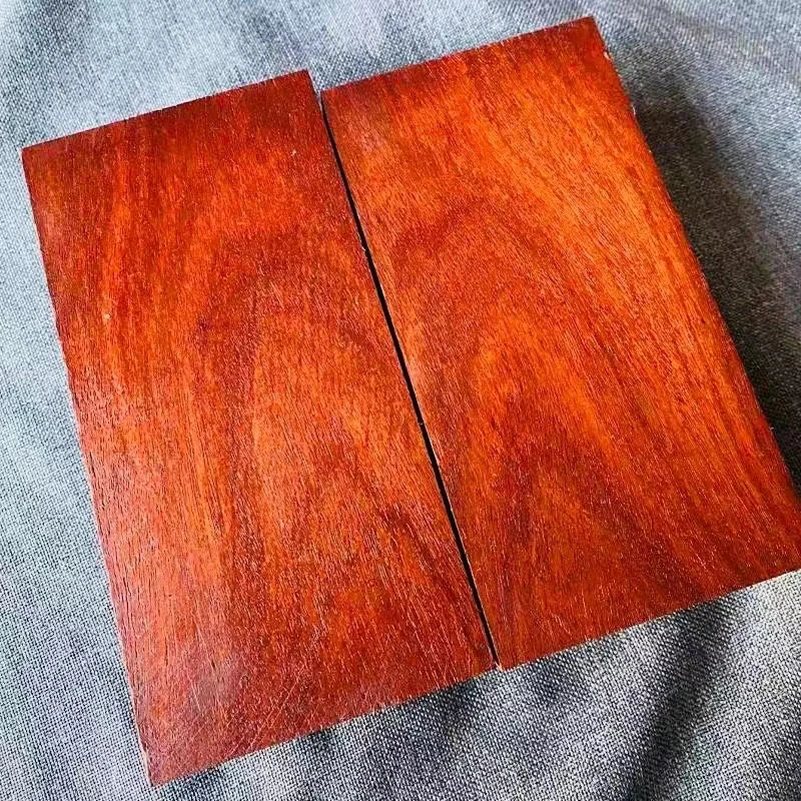 2pcs/lot 4 Sizes Zambia Blood Sandalwood Raw Material Natural Solid Wood Board For Knife Handle Scales DIY Making Materials