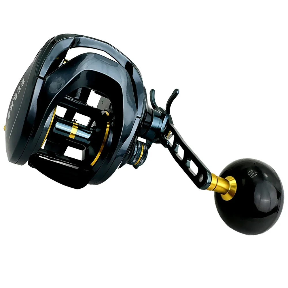 Large Capacity Baitcasting Fishing Reel Professional Ultra Light 6.4:1Gear Ratio Carp  Big Game Casting Reel Super Power15KG