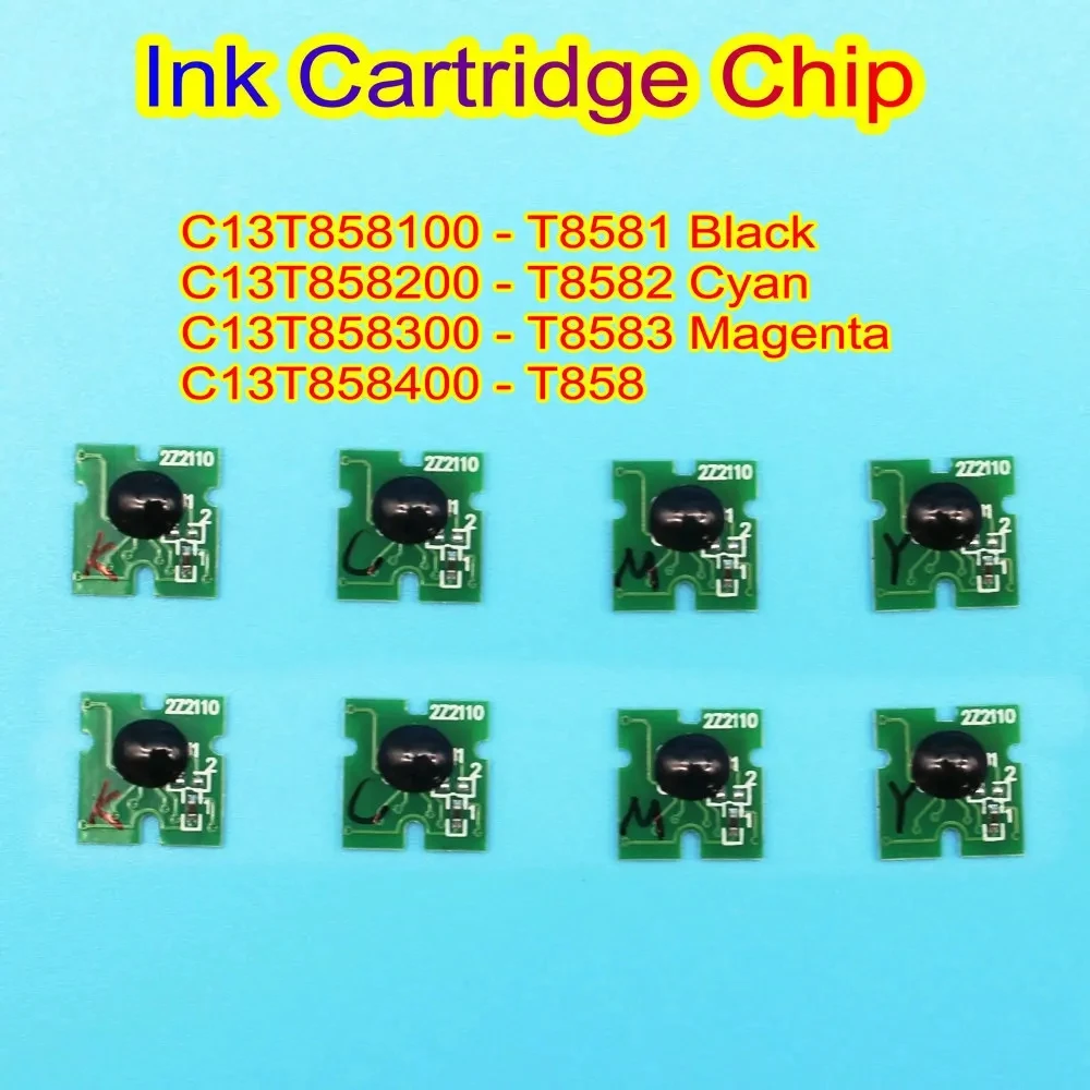 

WF-C20590 Printer Ink Cartridge Chip One Time Use Ink Cartridge Chip For Epson C20590 T8581 T8582 T8583 T8584 Cartridge Ink Chip