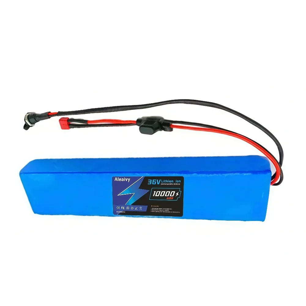 

High Capacity 36V 10000mAh 18650 Lithium Battery 10S3P with BMS, for 500W Modified Vehicle Long Range Replacement Battery