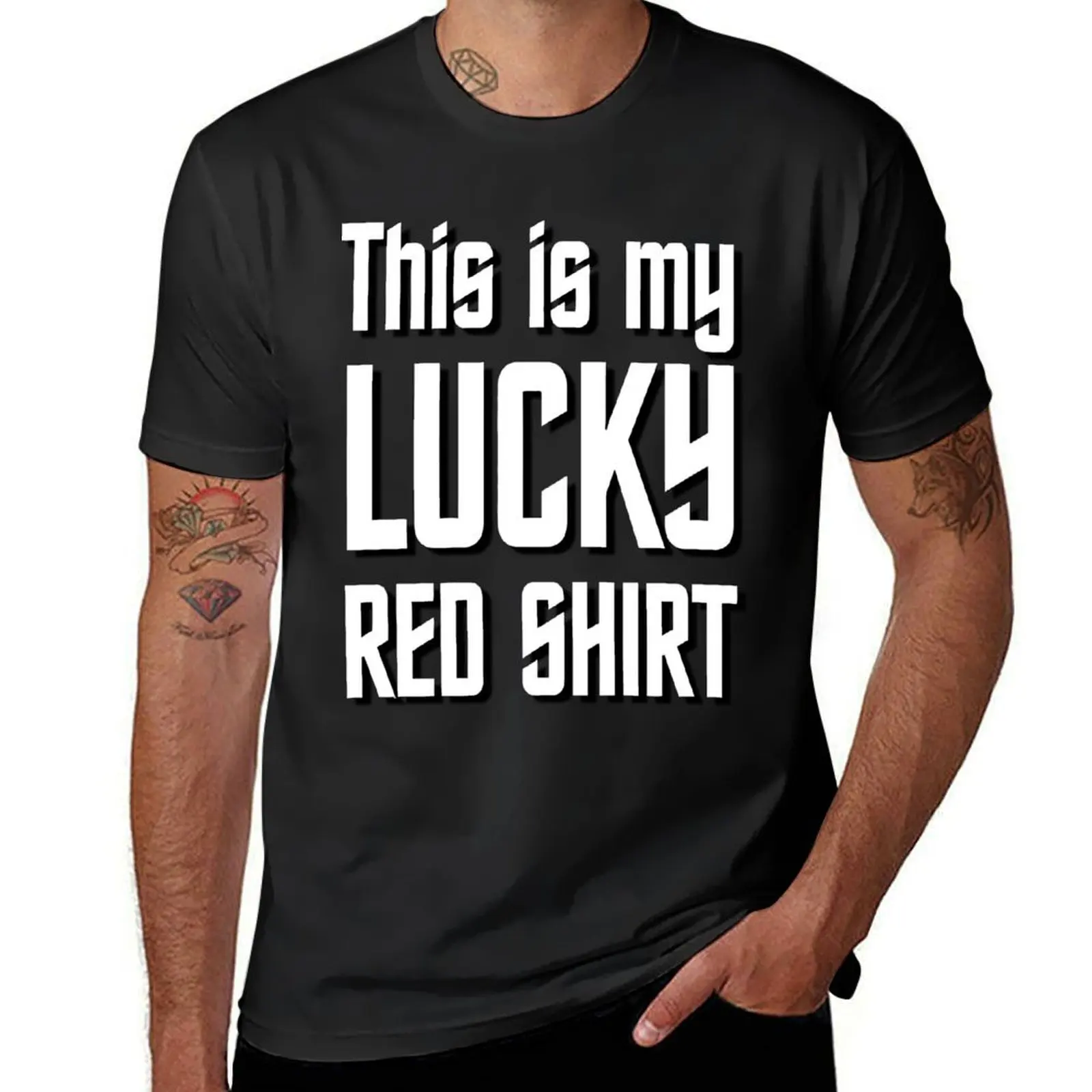 This Is My Lucky Red Shirt Red T-Shirt sweat Aesthetic clothing blacks men clothes