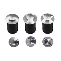 LED Buried IP67 AC110V 220V DC12V Outdoor Recessed Deck Light 1/2/3/4 side view Underground Lamp Sidewalk Lighting