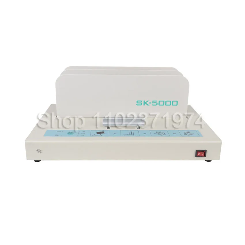 Hot glue binding machine SK5000 hot melt binding machine electric metal book maquina de encuadernar binder machine