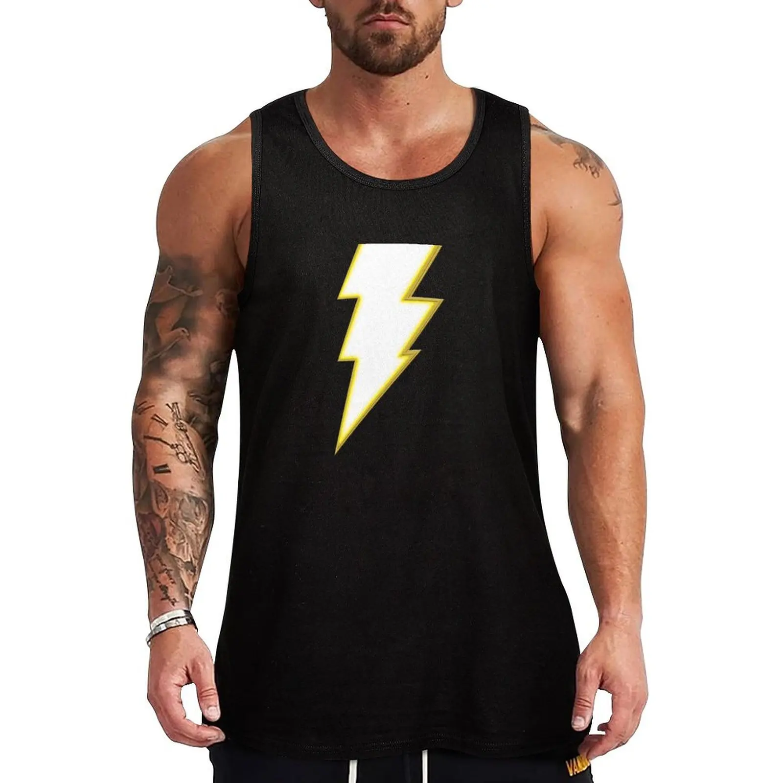 

Black Adam symbol Tank Top man vest gym training accessories