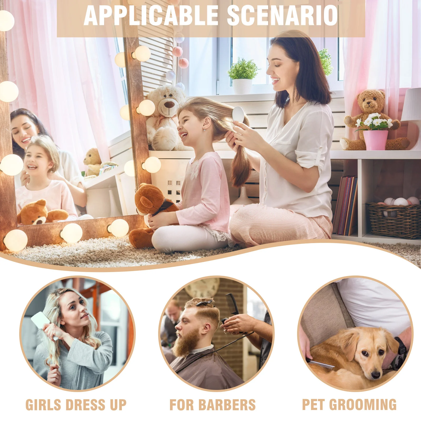 

1 шт., деревянная расческа для выпрямления волос, V-образная щетина, двухсторонний распутыватель для густых тонких волос, легкая портативная щетка для шины