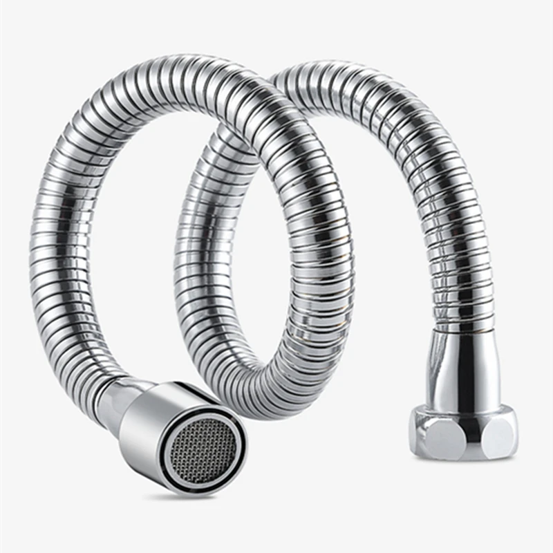 13cm 20cm 30cm Folding Kitchen Faucet Extension Tube Sink Water Filter Extender Copper Nozzle for Faucet Bathroom Accessories