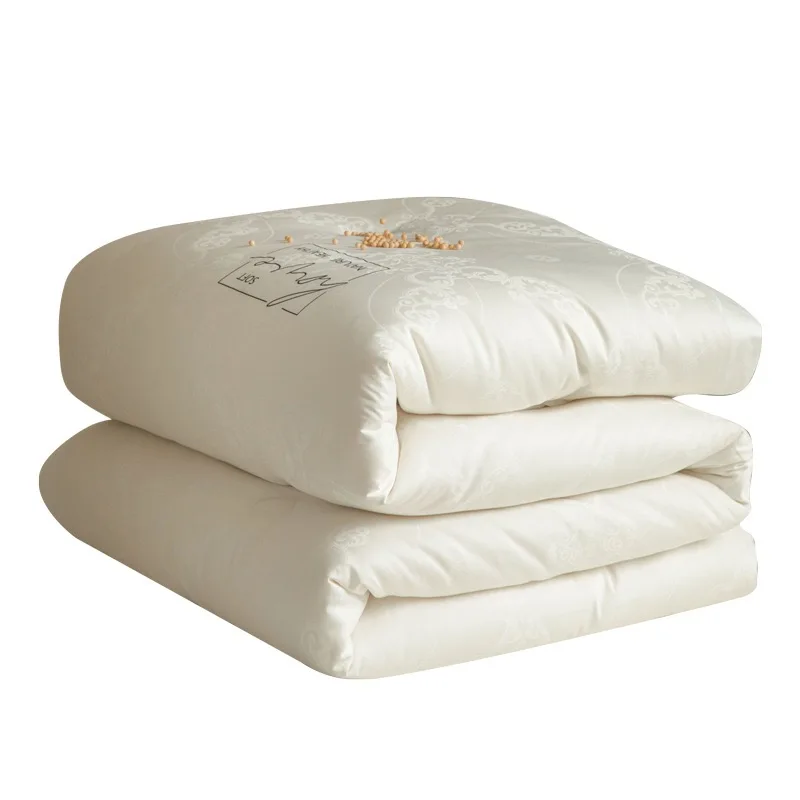 A Class 100% Cotton Mulberry Silk Soybean Quit 60S Jacquard Comforter Winter Thick