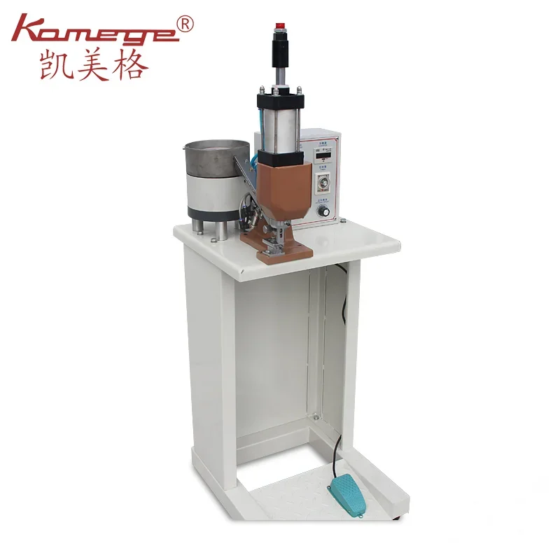 Kamege XD-370 Bulk Nails Leather Belt Buckle Stapling Making Machine Pneumatic Save Costs