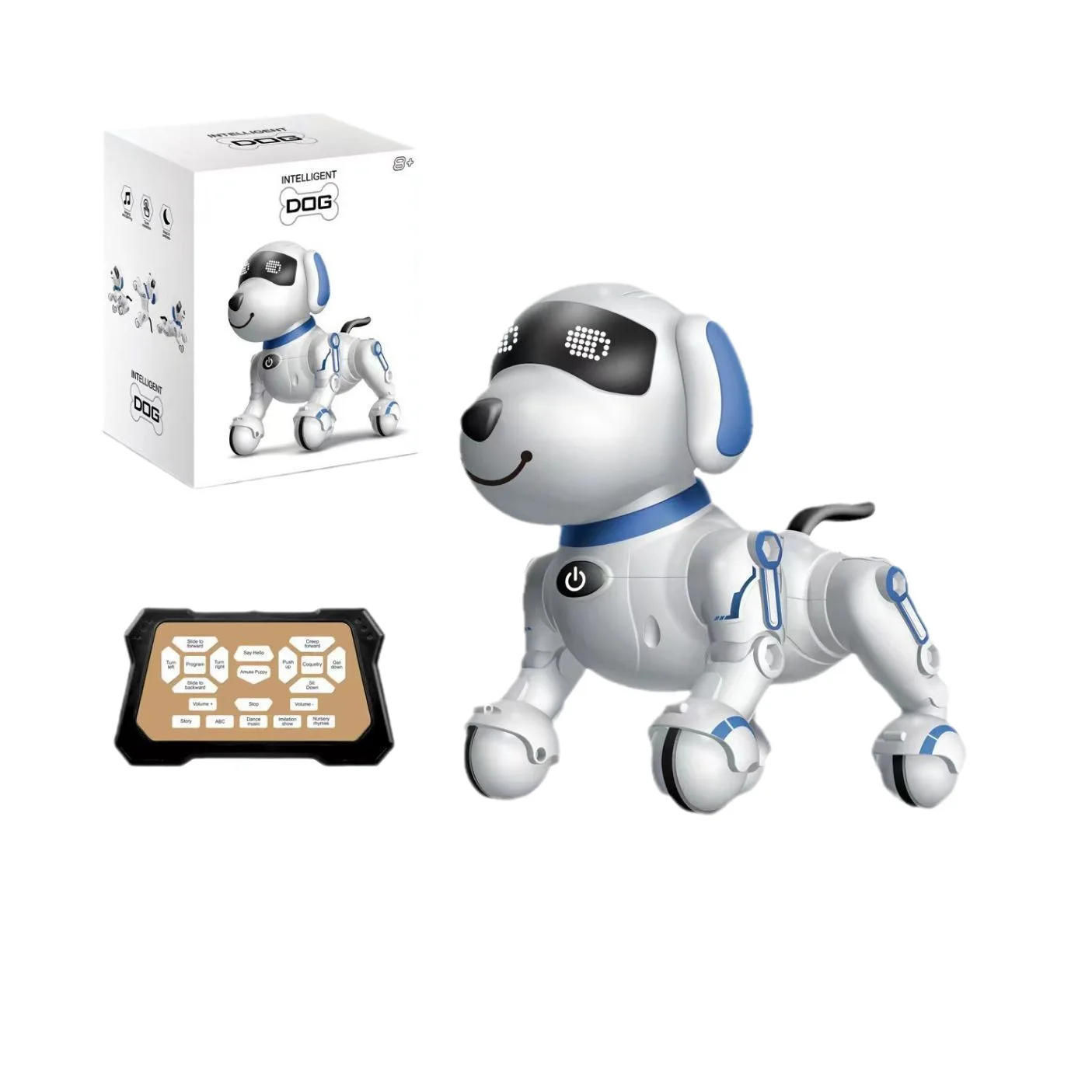 Intelligent Machine Dog Toy Programming Technology Inverted Music Dance Children's Remote Control Electric Toy Dog