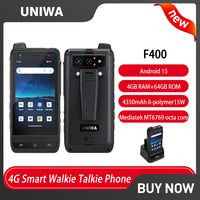 NEW UNIWA F400 4G Zello Walkie Talkie Rugged Smartphone 4\