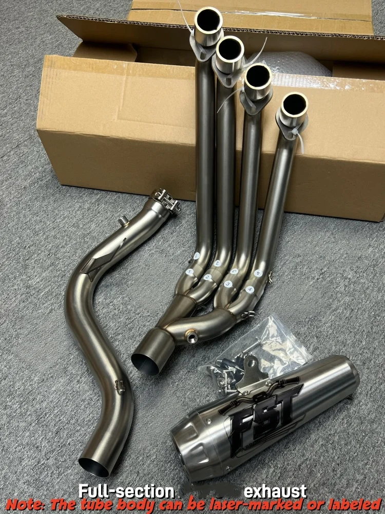 For Honda CBR650 / CB650 FST Complete Side Mount Exhaust Kit, Precision Weld, Anti-rust, Rich Sport Tone Moto Escape