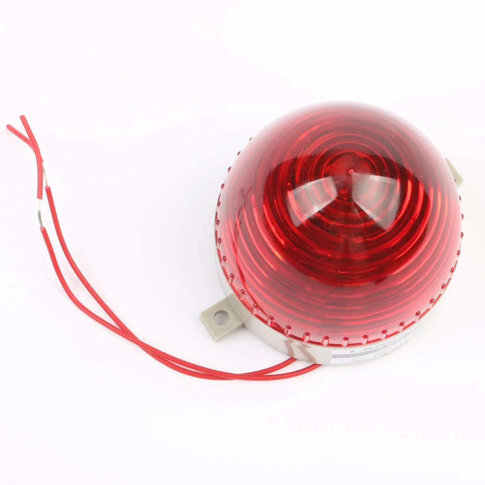 Small Signal Lamp AC 110V 220V/DC 12V 24V LED-3072 LED Flashing Warning Light Traffic Light Green Red Blue Yellow No Buzzer