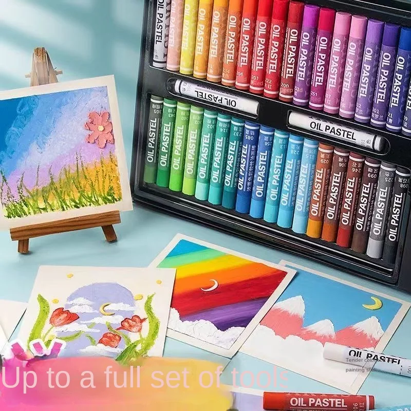 12/48 قطعة من مجموعة عصا الرسم الزيتي فائقة النعومة، أقلام تلوين ملونة معكرونة قابلة للغسل للكتابة على الجدران وفن DIY.