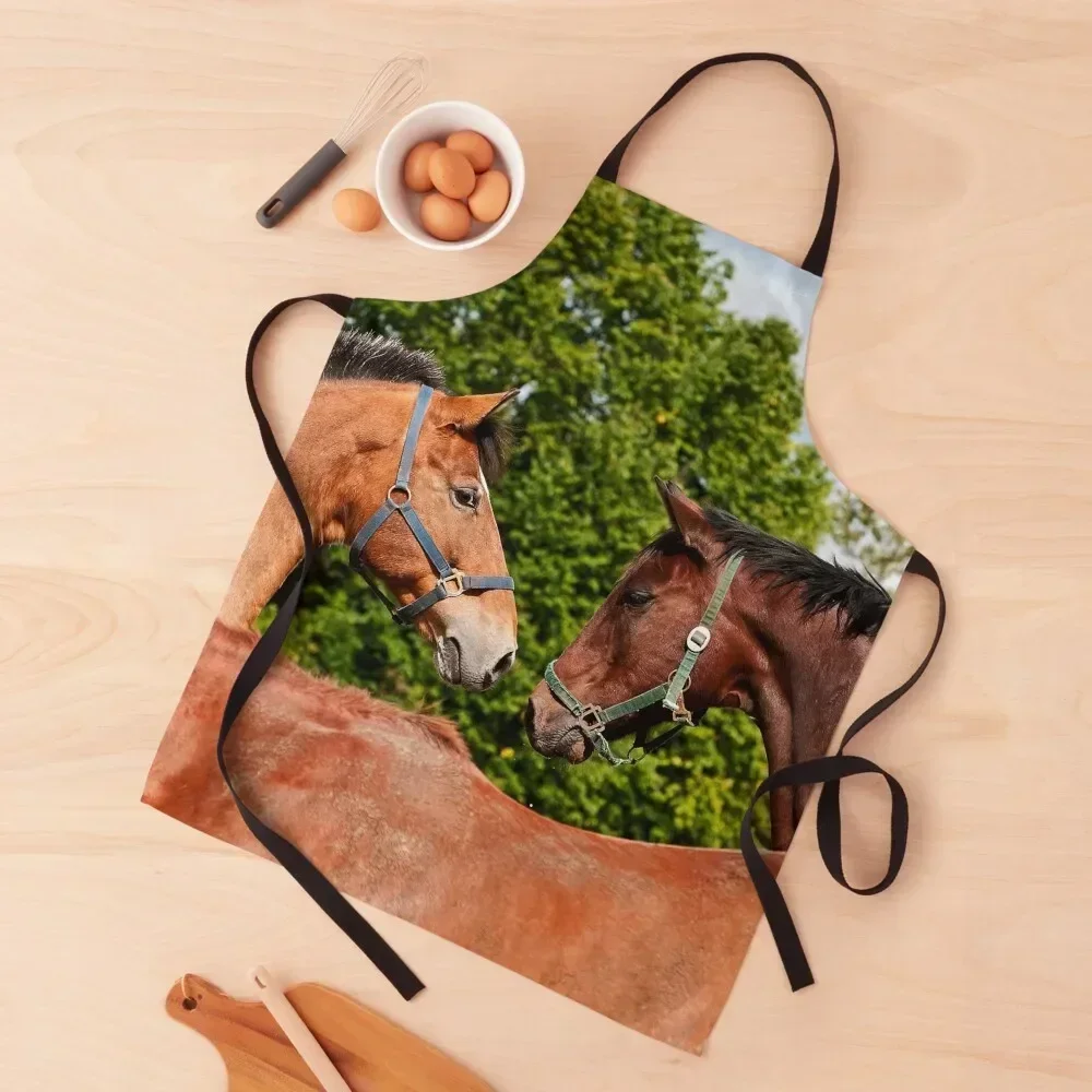 

Horses Apron Trim Cloth Kitchen Supplies Idea Goods Woman Work Apron