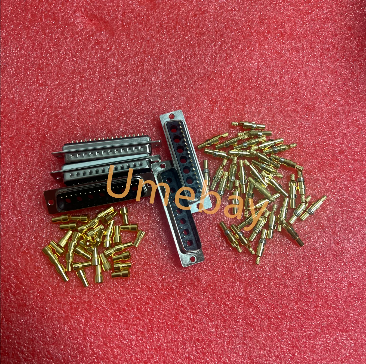 5 pieces, integrated circuits, RF coaxial 24W7-M male high current light hole pressure welding wire solid core car needle D-SUB