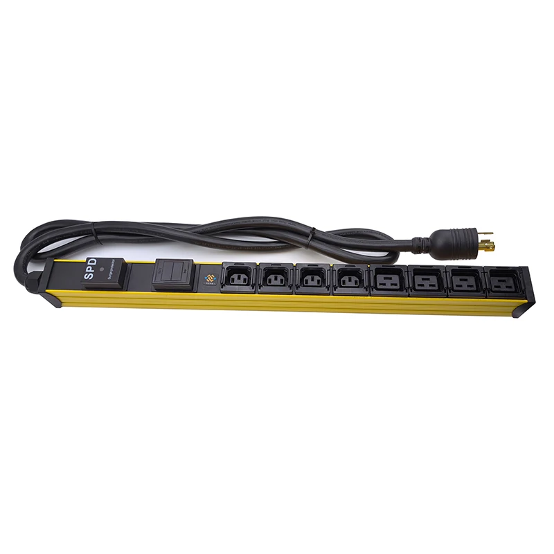 

L6-30P Plug PDU Power Distribution Unit with Pluggable SPD and Pluggable Voltage and Current Meter