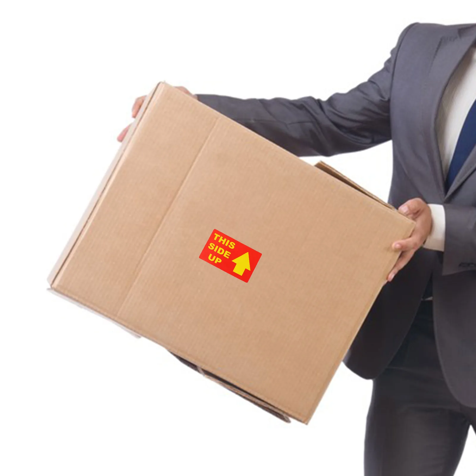 Multi-Pack Transportation Warning Fragile Adhesive Labels Fluorescent Shipping Packaging Stickers For Moving Boxes Caution